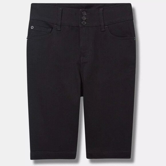 ❤️NWT VINTAGE TORRID BERMUDA JEGGING JEAN SHORTS -  SUPER SOFT STRETCH DENIM - Picture 12 of 14